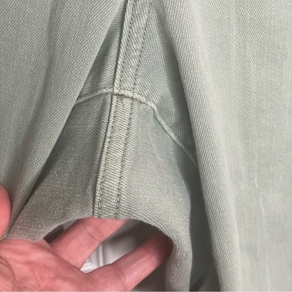 Judy Blue High Waist Capri Jeans Cropped Stretch in Sage Green 18W - Picture 7 of 12